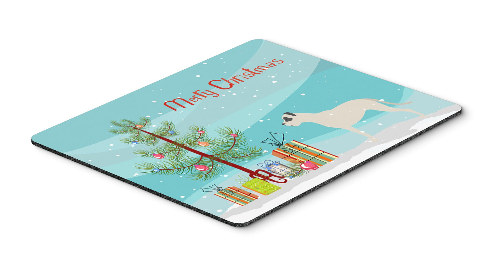 Dogo Argentino Merry Christmas Tree Mouse Pad, Hot Pad or Trivet by Caroline's Treasures