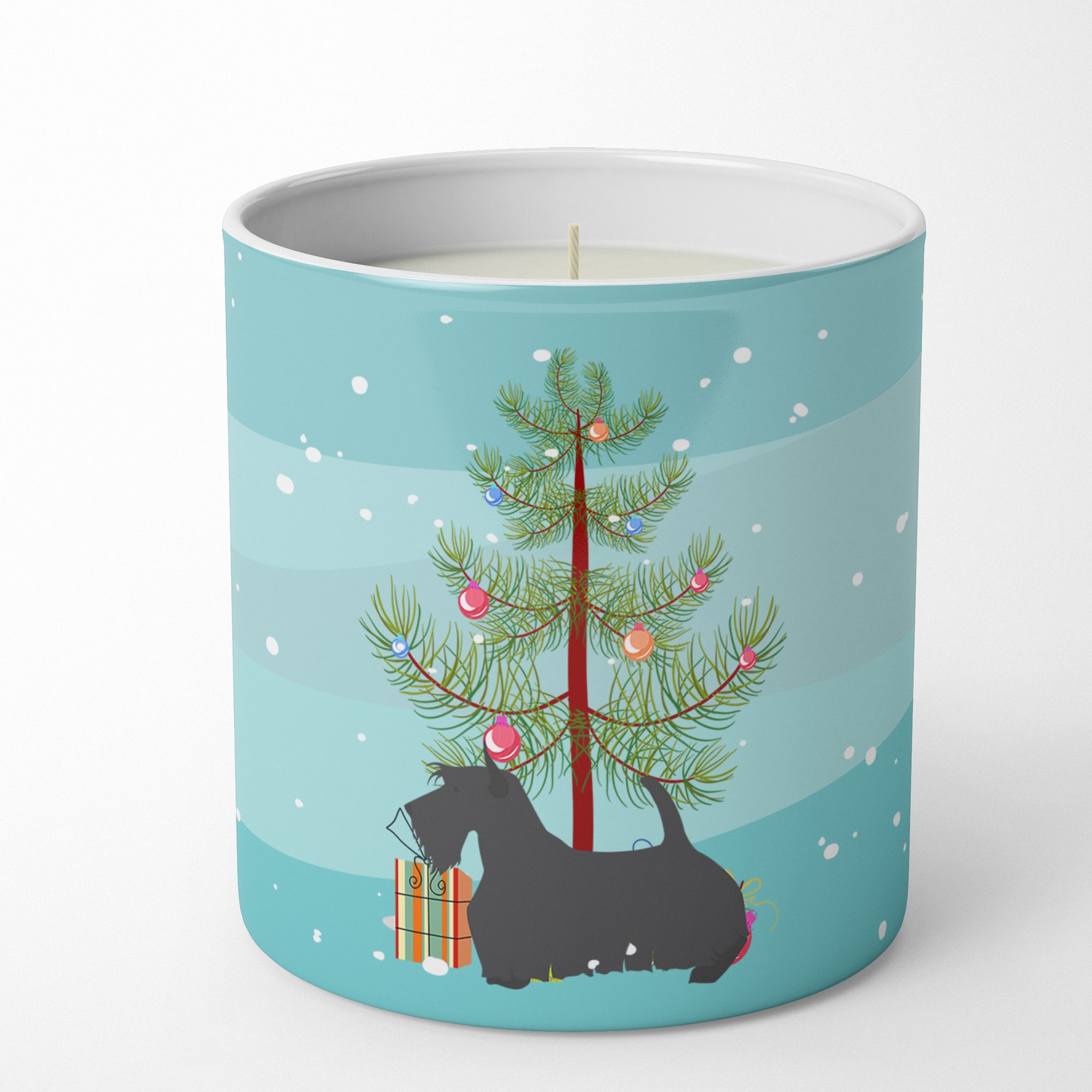 Buy this Scottish Terrier Merry Christmas Tree 10 oz Decorative Soy Candle