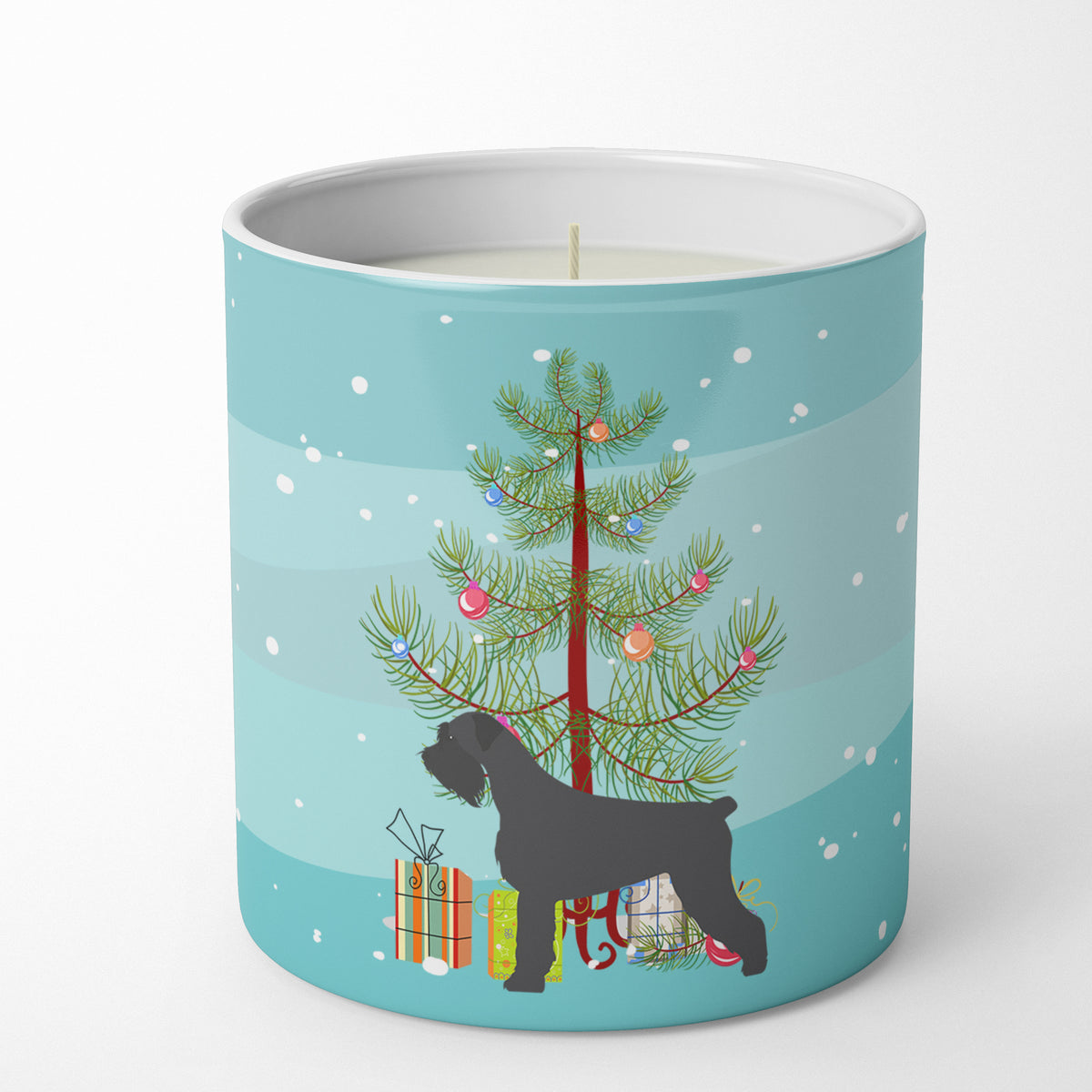 Buy this Giant Schnauzer Merry Christmas Tree 10 oz Decorative Soy Candle