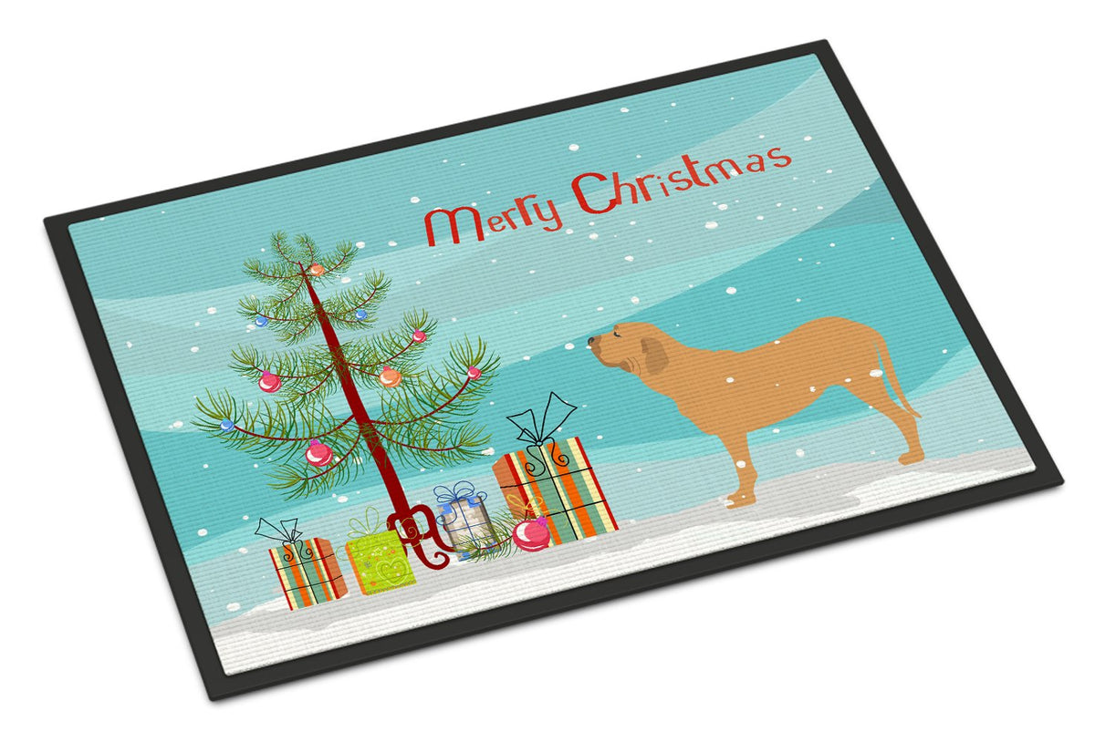 Fila Brasileiro Merry Christmas Tree Indoor or Outdoor Mat 24x36 BB2997JMAT by Caroline&#39;s Treasures