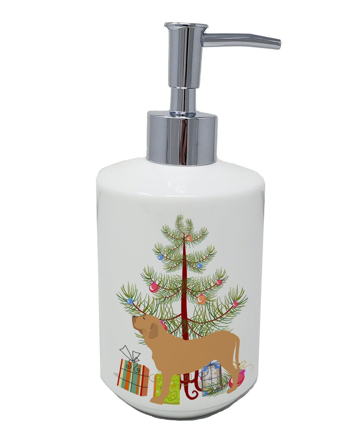 Buy this Fila Brasileiro Merry Christmas Tree Ceramic Soap Dispenser