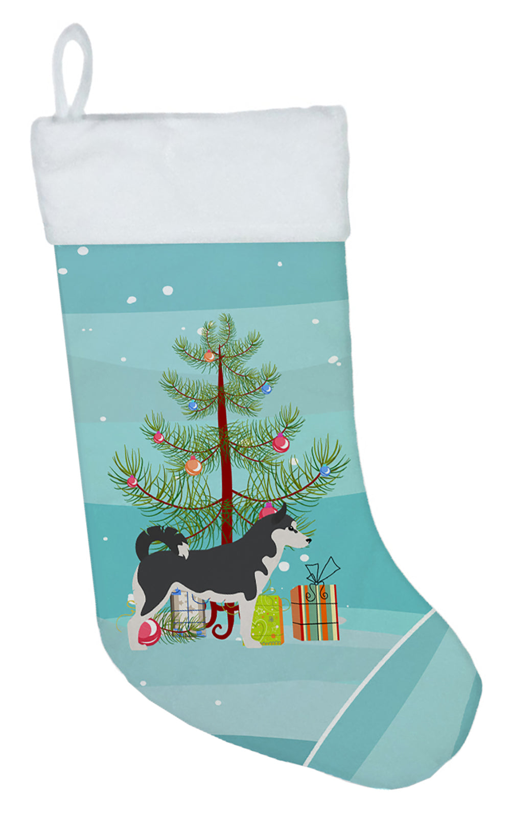 Caroline's Treasures Siberian Husky Merry Christmas Tree Christmas Stocking BB2998CS