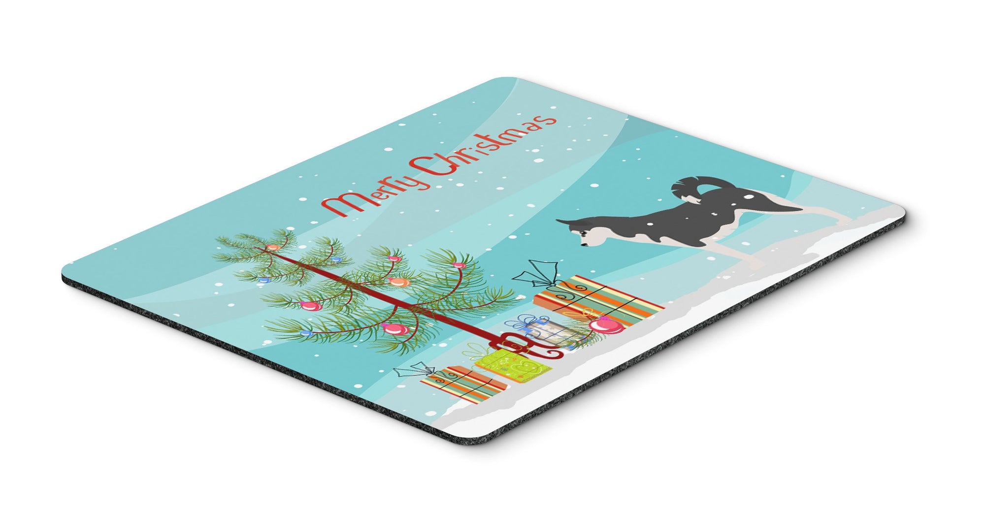 Siberian Husky Merry Christmas Tree Mouse Pad, Hot Pad or Trivet by Caroline's Treasures