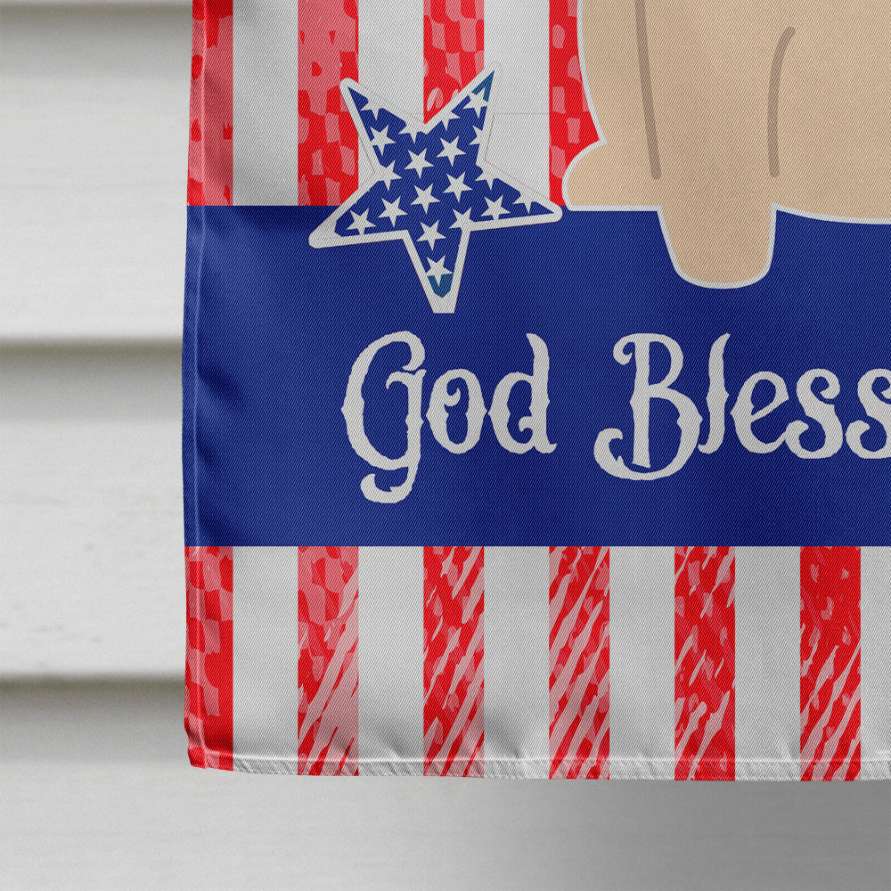 Patriotic USA Pug Fawn Flag Canvas House Size BB3003CHF