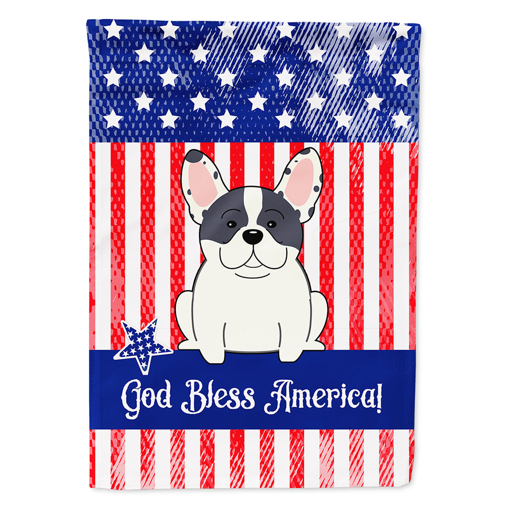 Patriotic USA French Bulldog Piebald Flag Canvas House Size BB3006CHF  the-store.com.