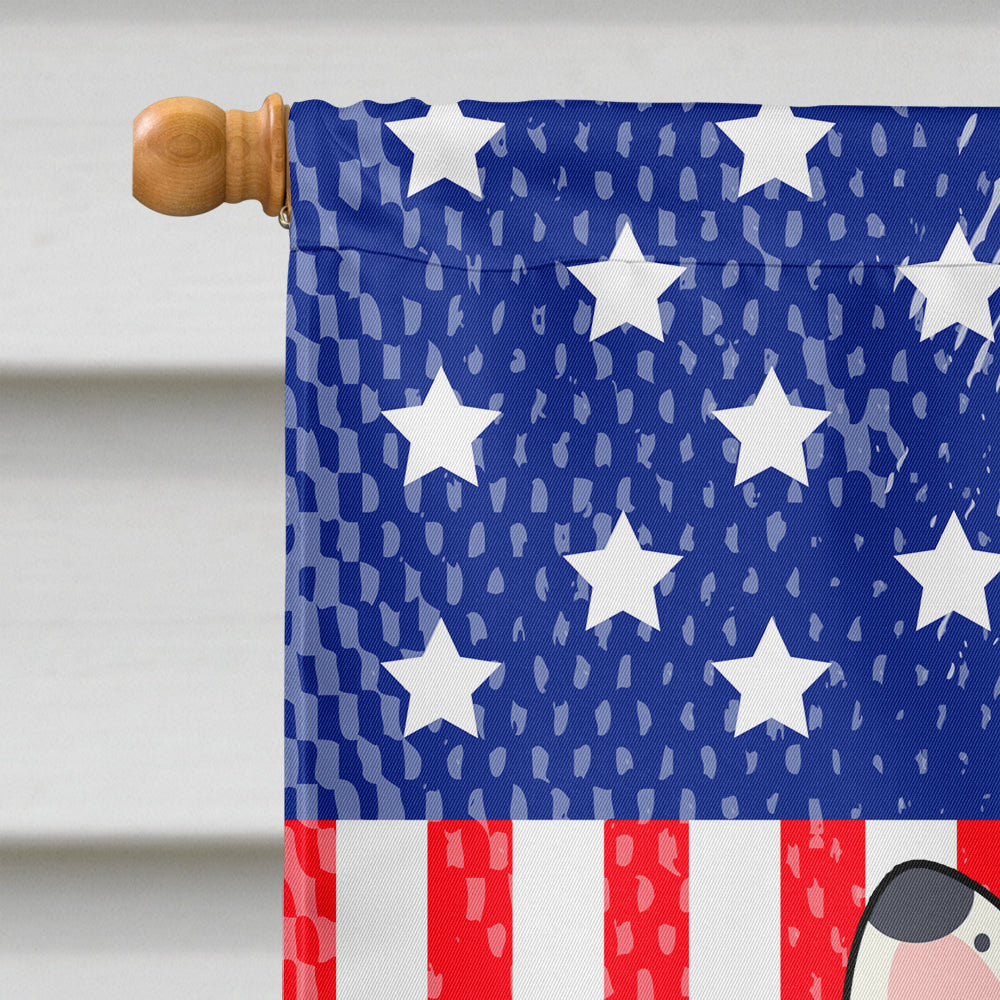 Patriotic USA French Bulldog Piebald Flag Canvas House Size BB3006CHF