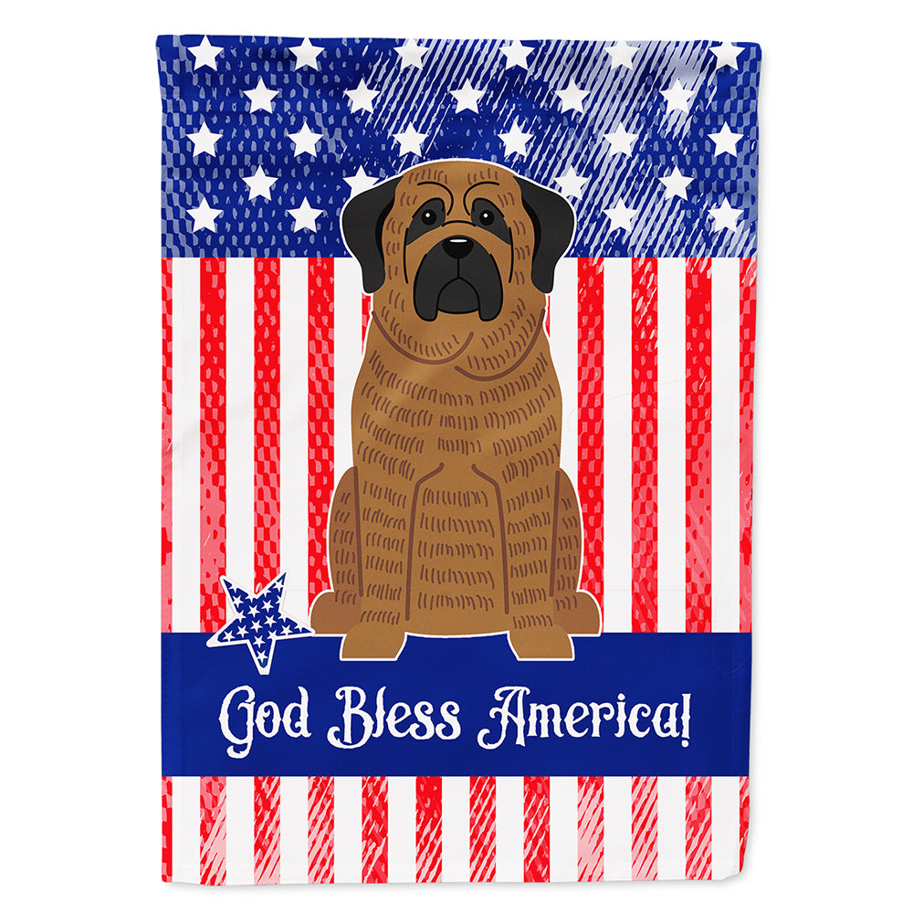 Patriotic USA Mastiff Brindle Flag Canvas House Size BB3010CHF