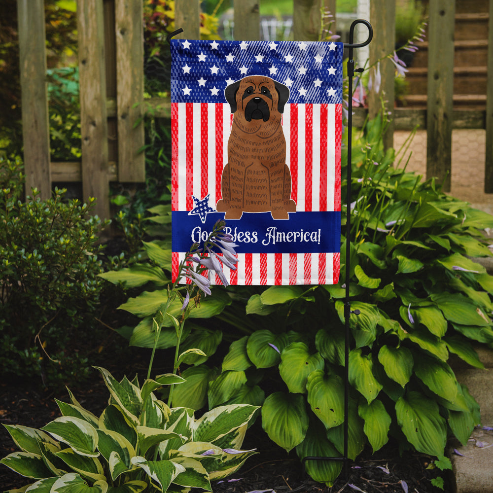 Patriotic USA Mastiff Brindle Flag Garden Size BB3010GF  the-store.com.