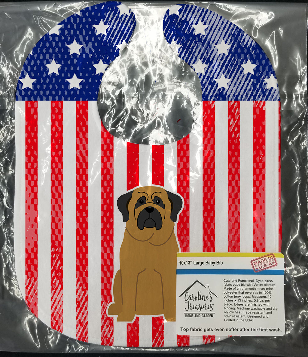 Patriotic USA Mastiff Baby Bib BB3013BIB - the-store.com