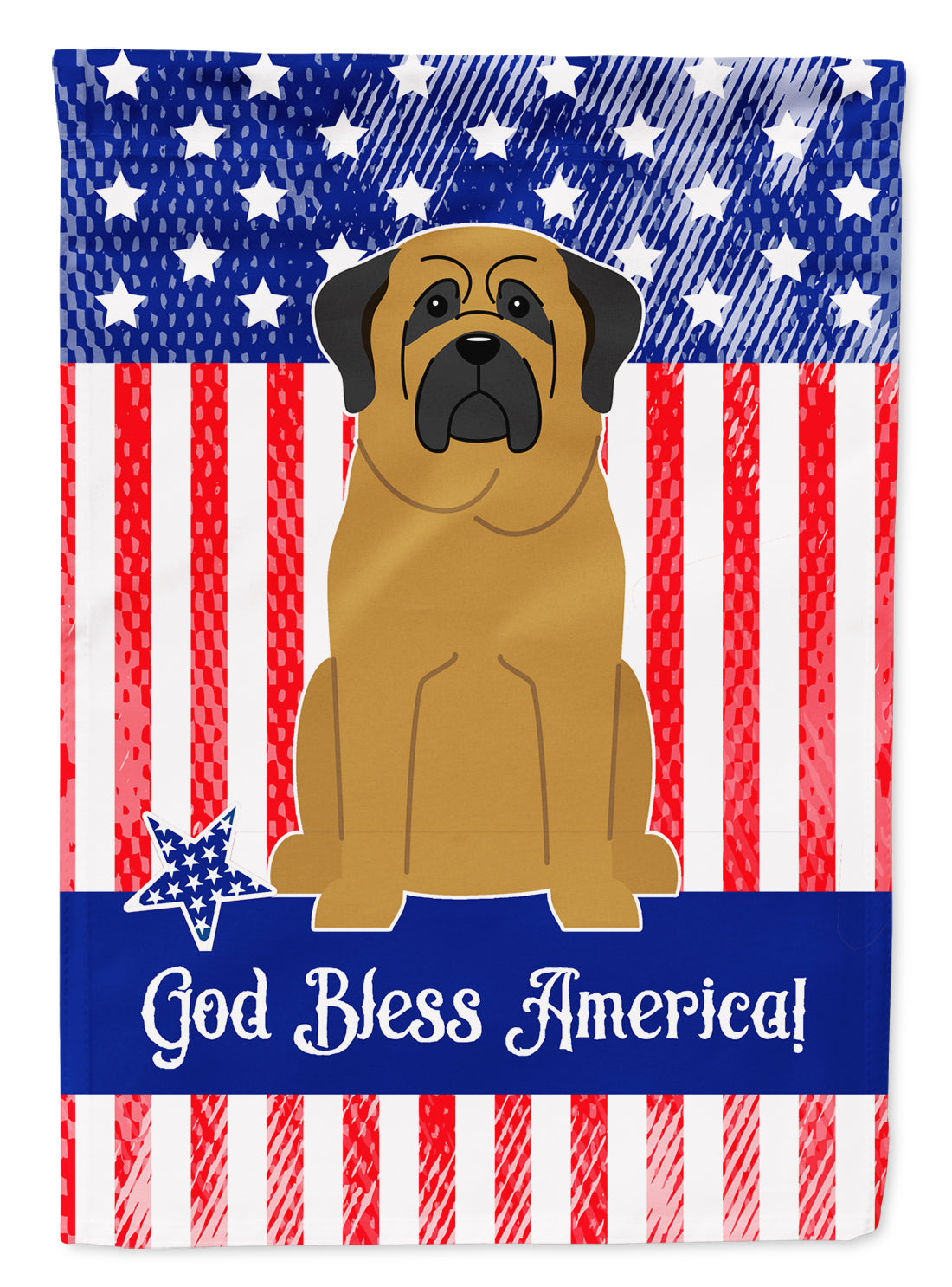 Patriotic USA Mastiff Flag Garden Size BB3013GF