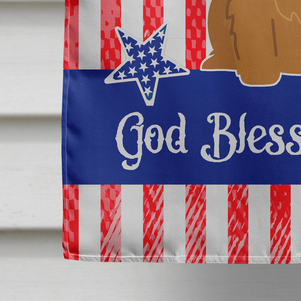 Patriotic USA Norwich Terrier Flag Canvas House Size BB3015CHF  the-store.com.