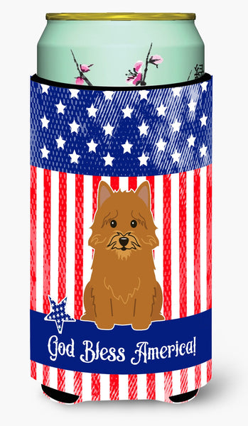 Patriotic USA Norwich Terrier Tall Boy Beverage Insulator Hugger by Caroline's Treasures