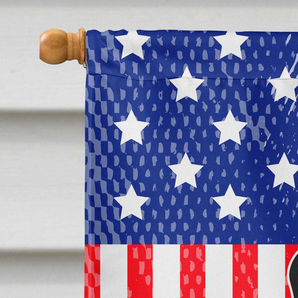 Patriotic USA Border Terrier Flag Canvas House Size BB3034CHF