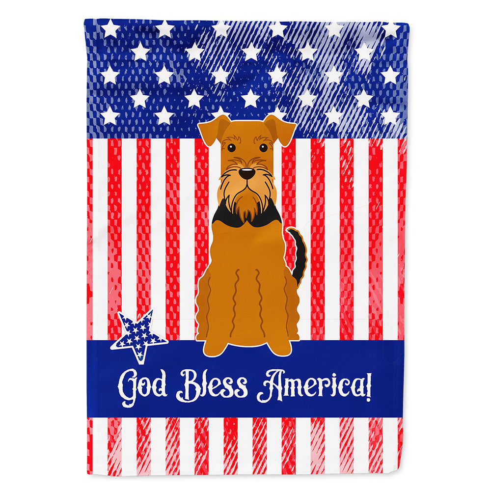 Patriotic USA Airedale Flag Canvas House Size BB3036CHF  the-store.com.