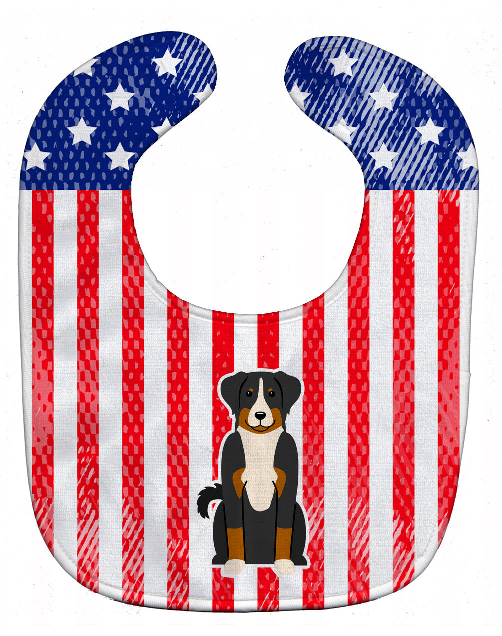 Patriotic USA Appenzeller Sennenhund Baby Bib BB3038BIB - the-store.com