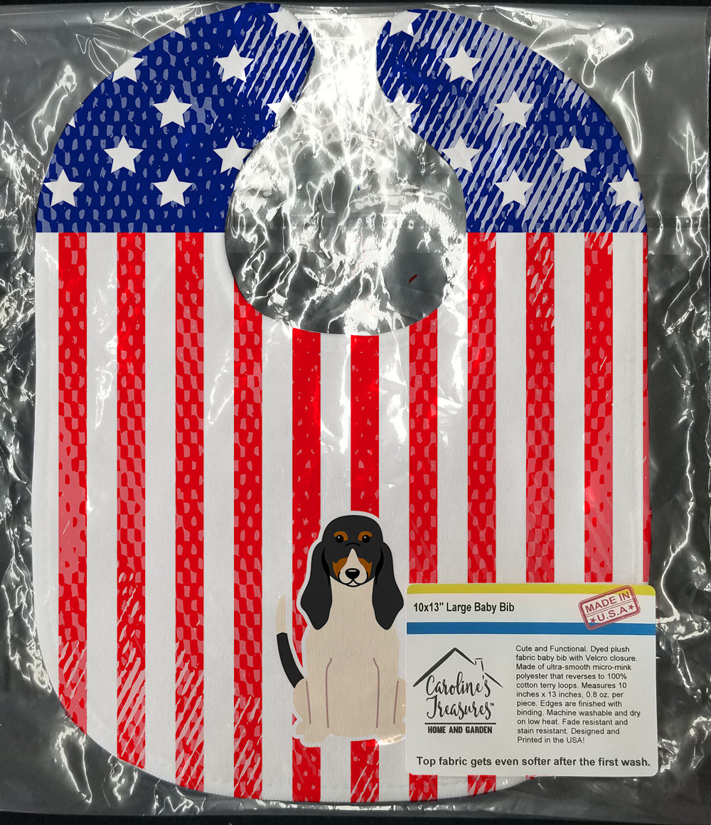 Patriotic USA Swiss Hound Baby Bib BB3039BIB - the-store.com