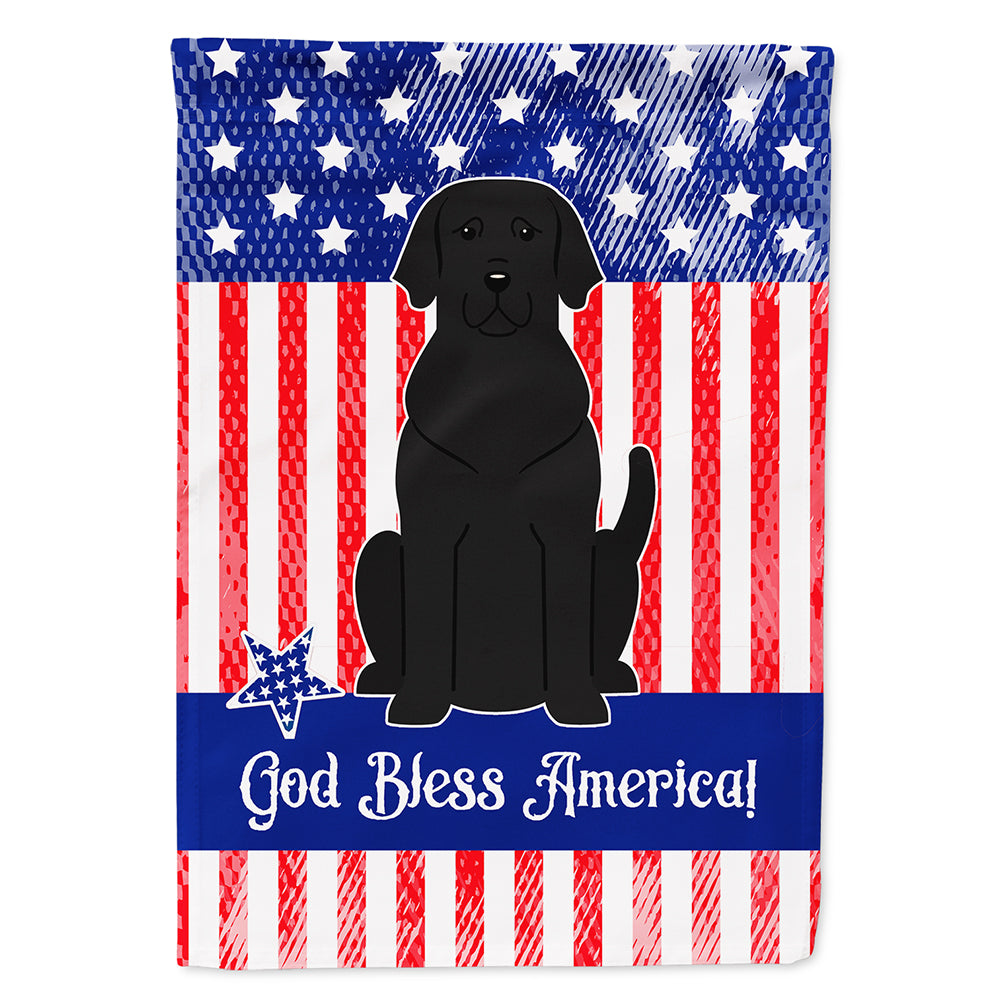 Patriotic USA Black Labrador Flag Canvas House Size BB3052CHF