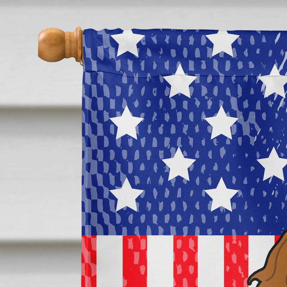 Patriotic USA Cavalier Spaniel Flag Canvas House Size BB3053CHF