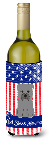 Patriotic USA Glen of Imal Grey Wine Bottle Beverge Insulator Hugger BB3054LITERK by Caroline's Treasures