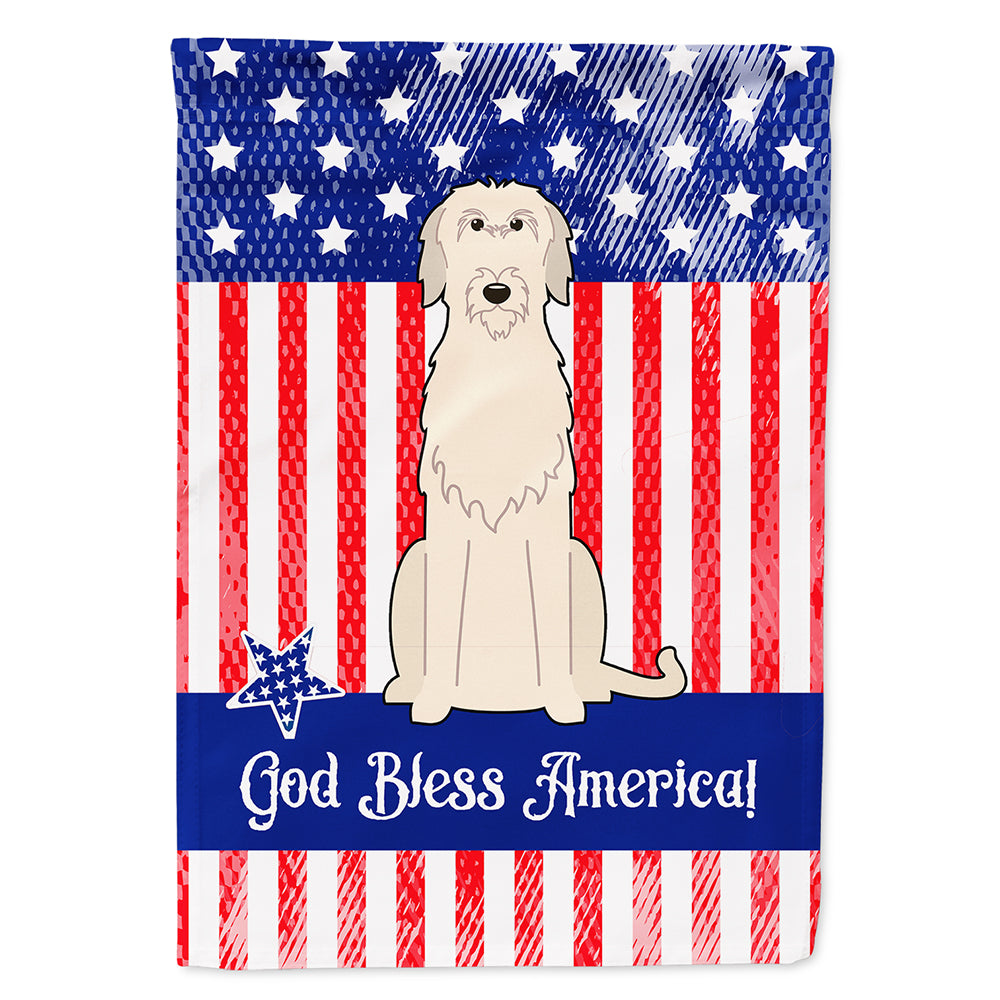 Patriotic USA Irish Wolfhound Flag Canvas House Size BB3060CHF  the-store.com.