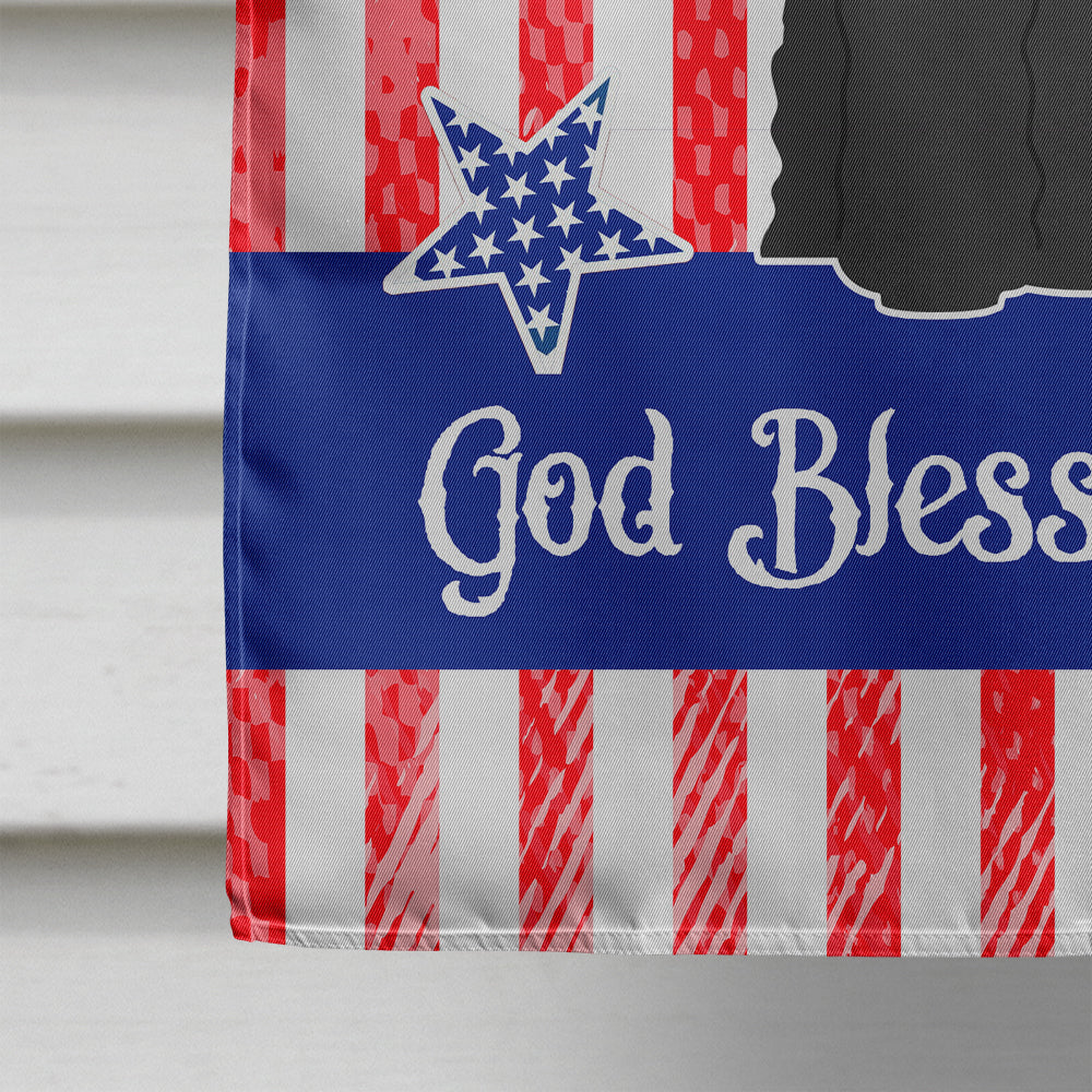 Patriotic USA Giant Schnauzer Flag Canvas House Size BB3061CHF