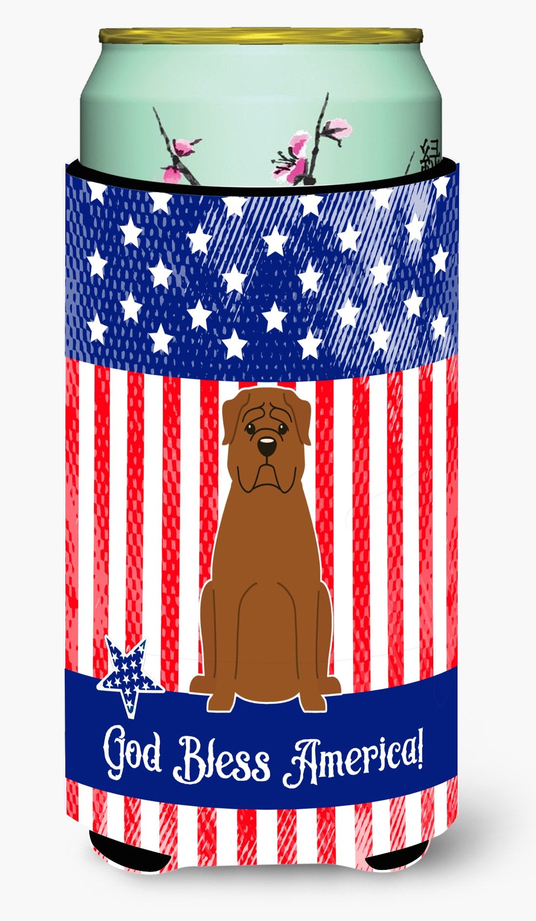 Patriotic USA Dogue de Bourdeaux Tall Boy Beverage Insulator Hugger by Caroline&#39;s Treasures