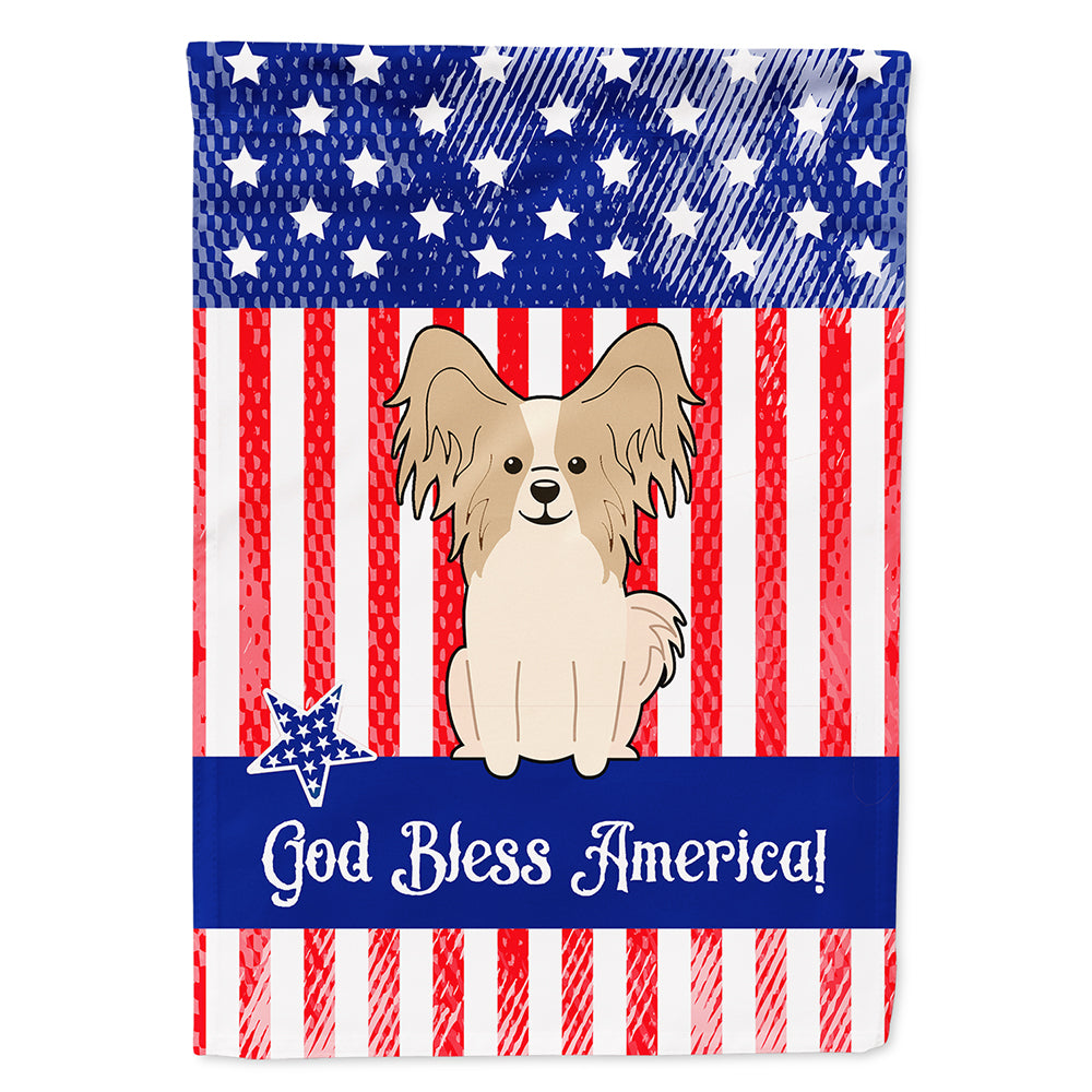 Patriotic USA Papillon Sable White Flag Canvas House Size BB3072CHF  the-store.com.