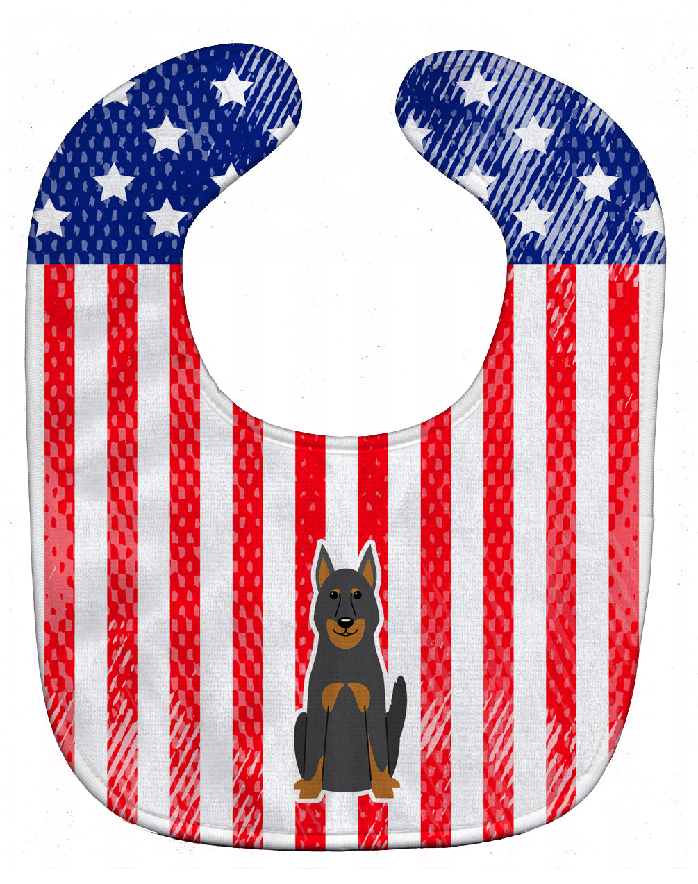 Patriotic USA Beauce Shepherd Dog Baby Bib BB3075BIB - the-store.com