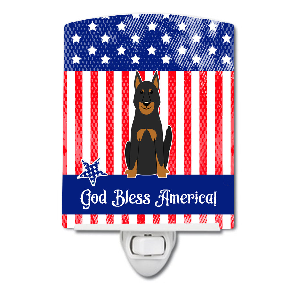 Patriotic USA Beauce Shepherd Dog Ceramic Night Light BB3075CNL - the-store.com