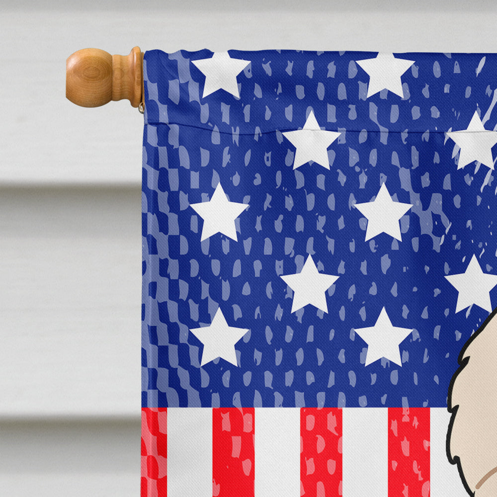 Patriotic USA Great Pyrenese Flag Canvas House Size BB3078CHF  the-store.com.