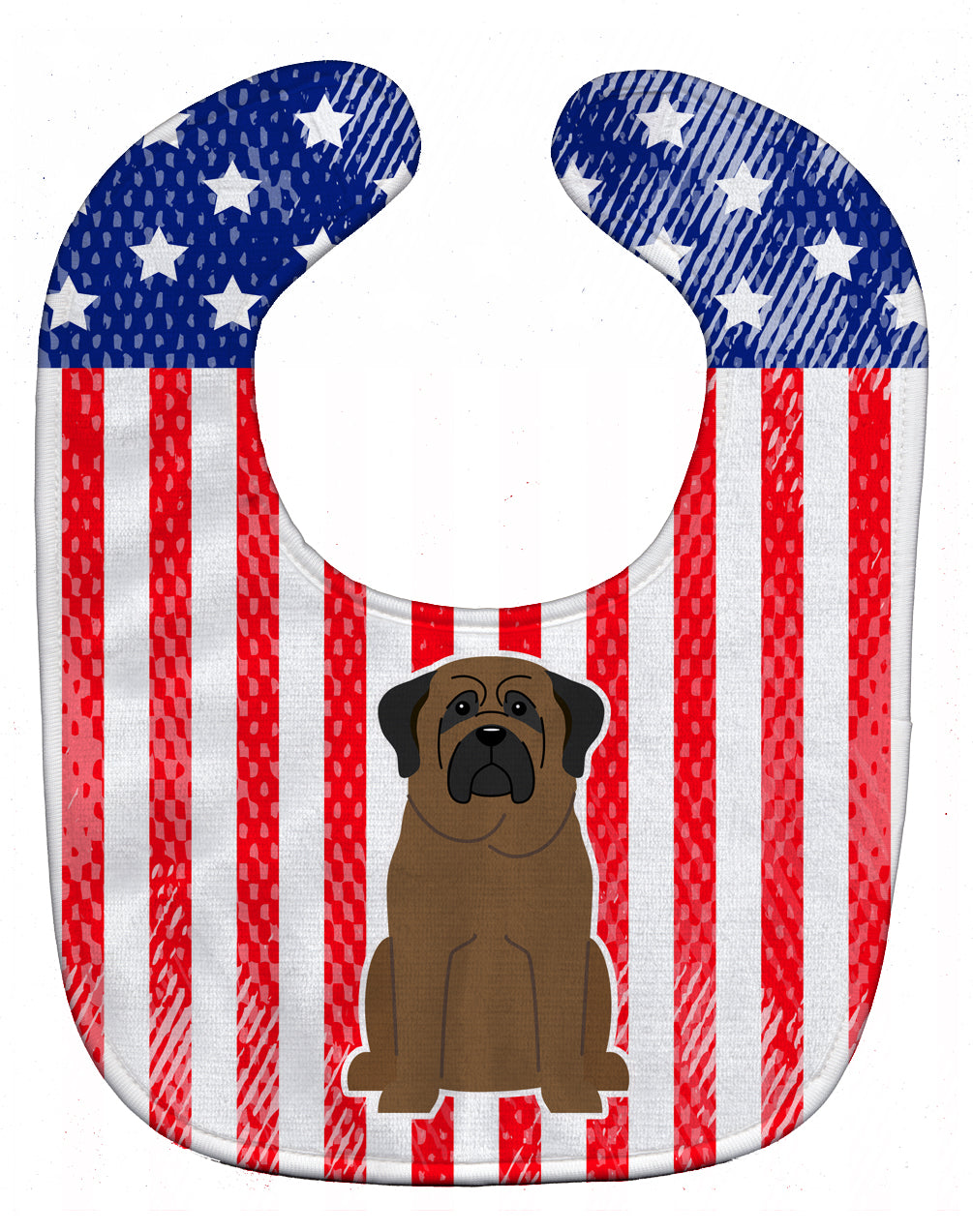 Patriotic USA Bullmastiff Baby Bib BB3079BIB - the-store.com