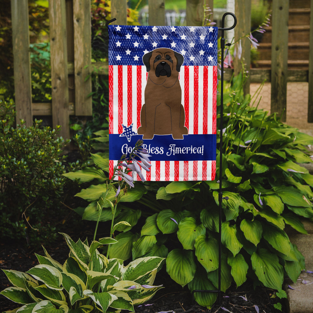Patriotic USA Bullmastiff Flag Garden Size