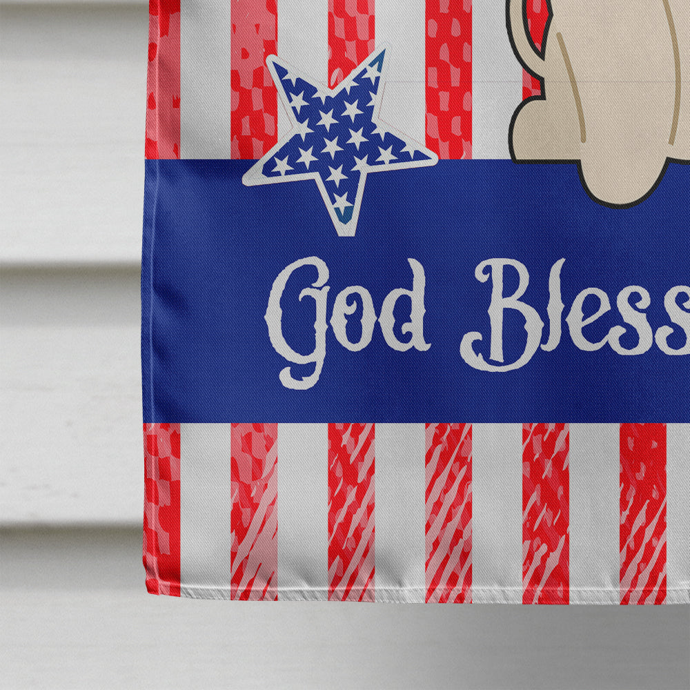 Patriotic USA Bedlington Terrier Sandy Flag Canvas House Size BB3086CHF