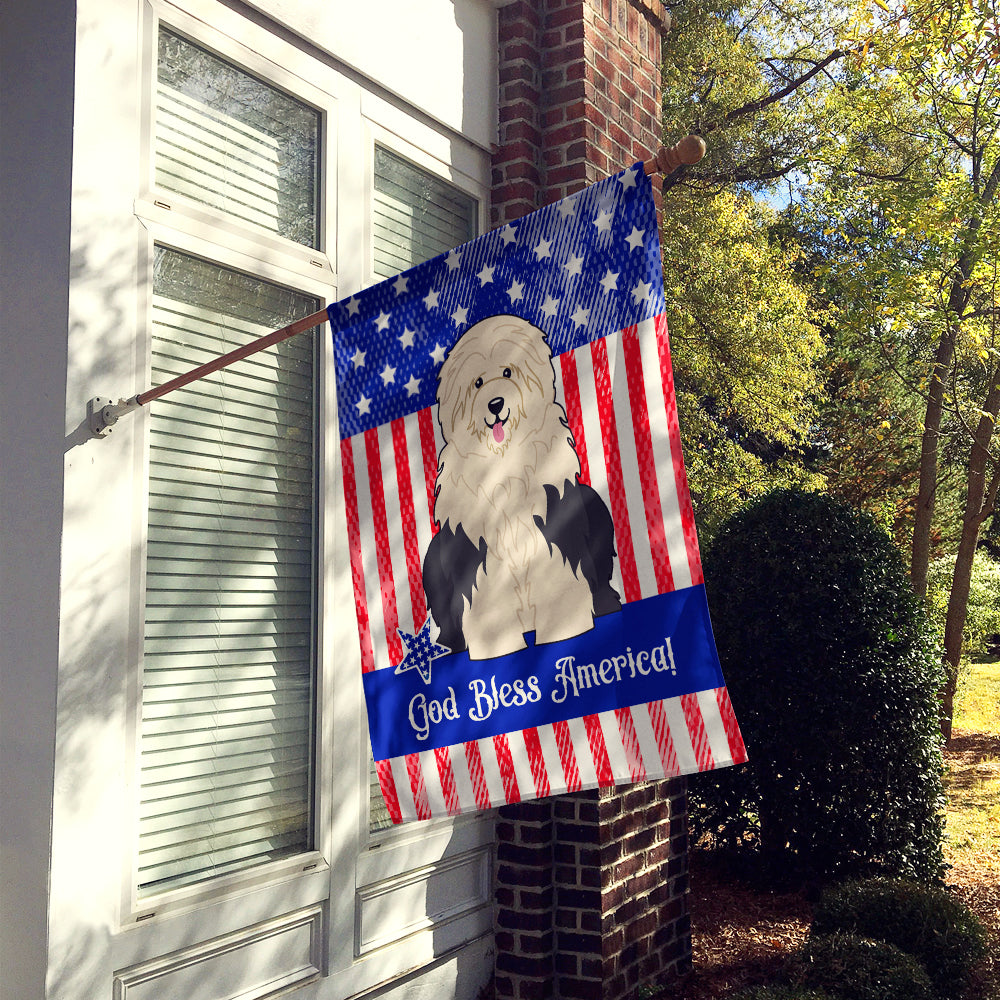 Patriotic USA Old English Sheepdog Flag Canvas House Size BB3091CHF  the-store.com.