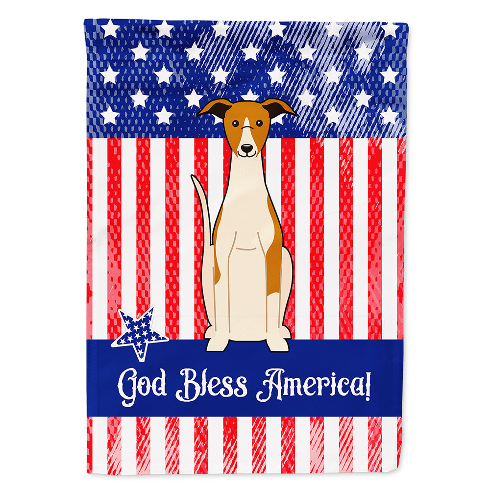 Patriotic USA Whippet Flag Canvas House Size BB3094CHF