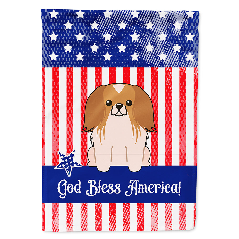 Patriotic USA Pekingnese Red White Flag Canvas House Size BB3098CHF  the-store.com.