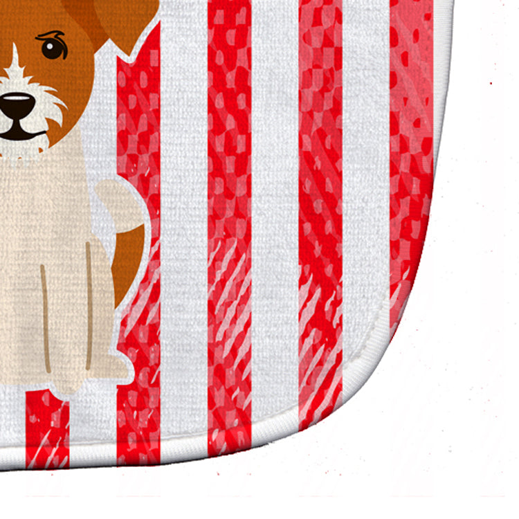 Patriotic USA Jack Russell Terrier Baby Bib BB3103BIB - the-store.com