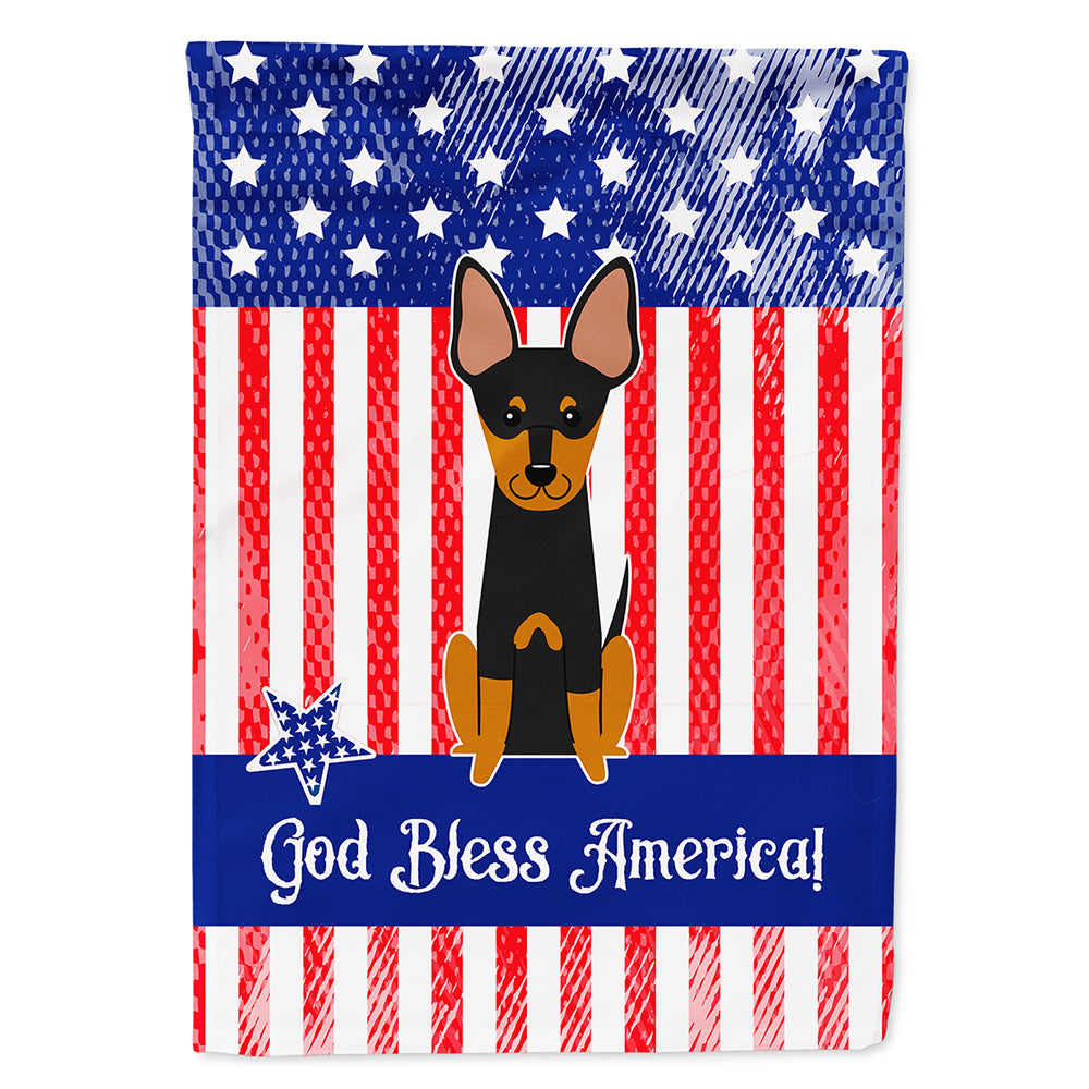 Patriotic USA English Toy Terrier Flag Canvas House Size BB3104CHF