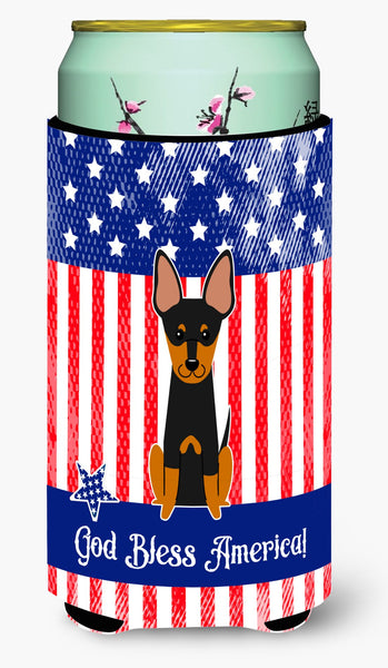 Patriotic USA English Toy Terrier Tall Boy Beverage Insulator Hugger by Caroline's Treasures
