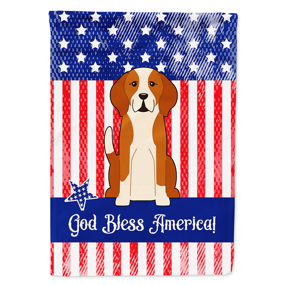 Patriotic USA English Foxhound Flag Canvas House Size BB3105CHF  the-store.com.