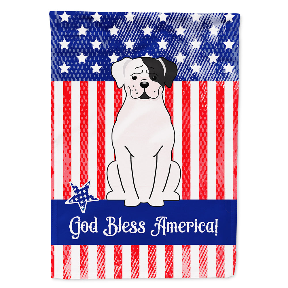 Patriotic USA White Boxer Cooper Flag Canvas House Size BB3109CHF  the-store.com.
