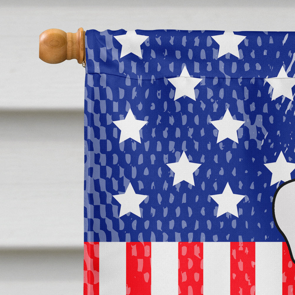 Patriotic USA White Boxer Cooper Flag Canvas House Size BB3109CHF