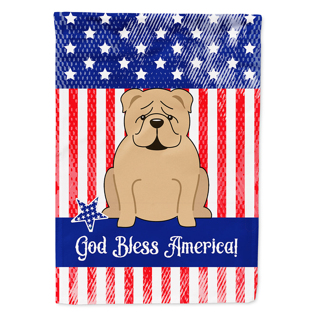 Patriotic USA English Bulldog Fawn Flag Canvas House Size BB3119CHF  the-store.com.