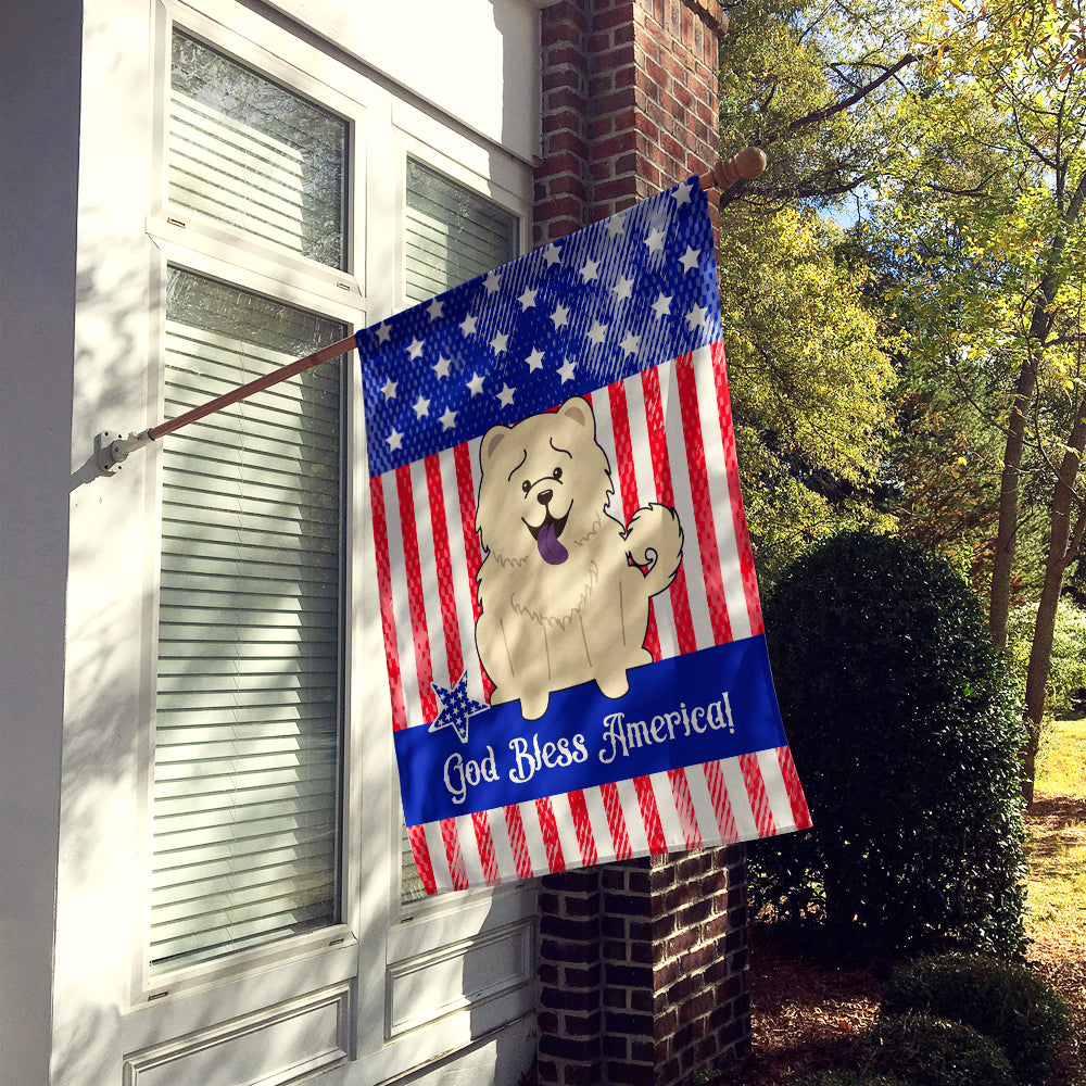 Patriotic USA Chow Chow White Flag Canvas House Size BB3135CHF  the-store.com.