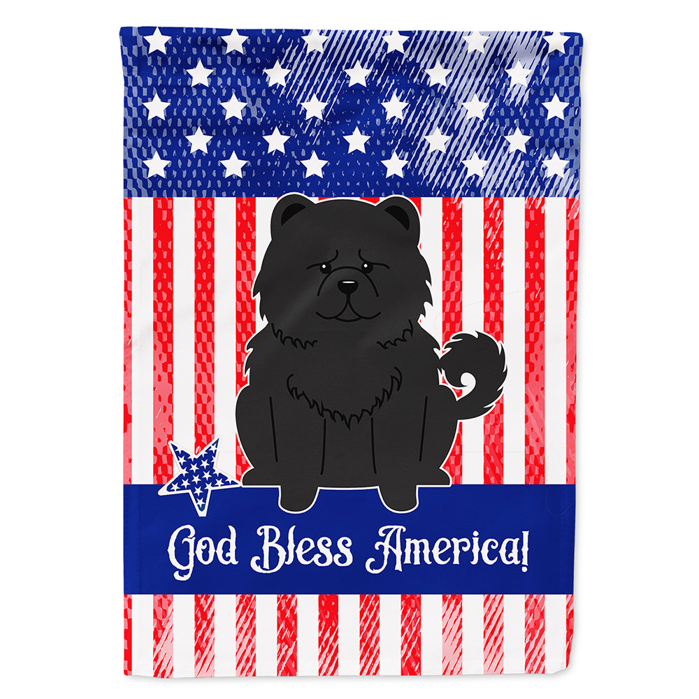 Patriotic USA Chow Chow Black Flag Canvas House Size BB3138CHF  the-store.com.