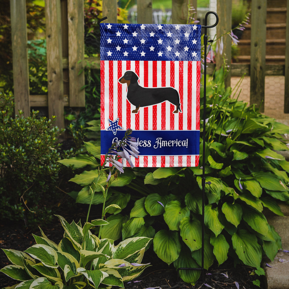 USA Patriotic Dachshund Flag Garden Size BB3282GF