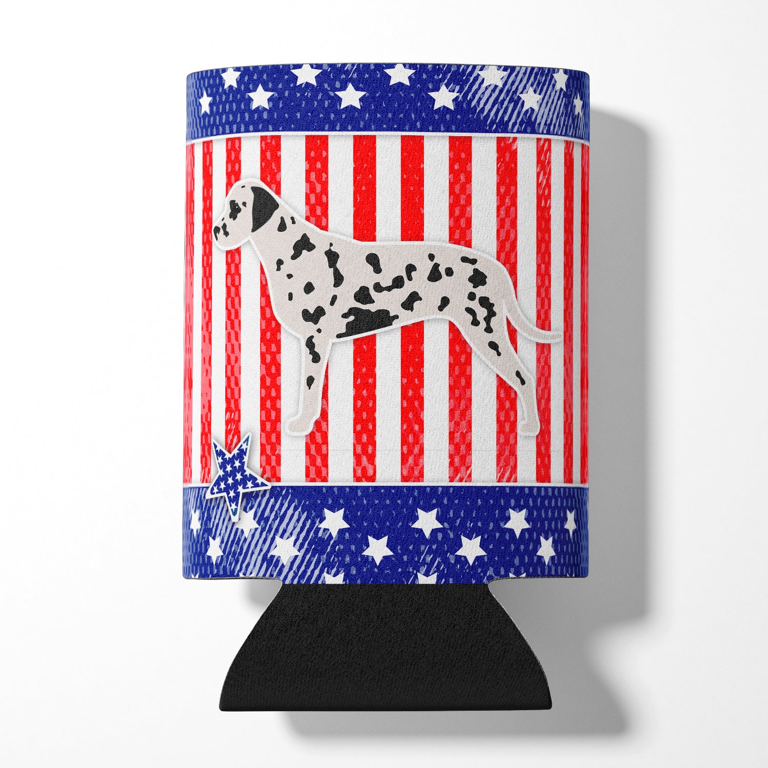 USA Patriotic Dalmatian Can or Bottle Hugger BB3283CC