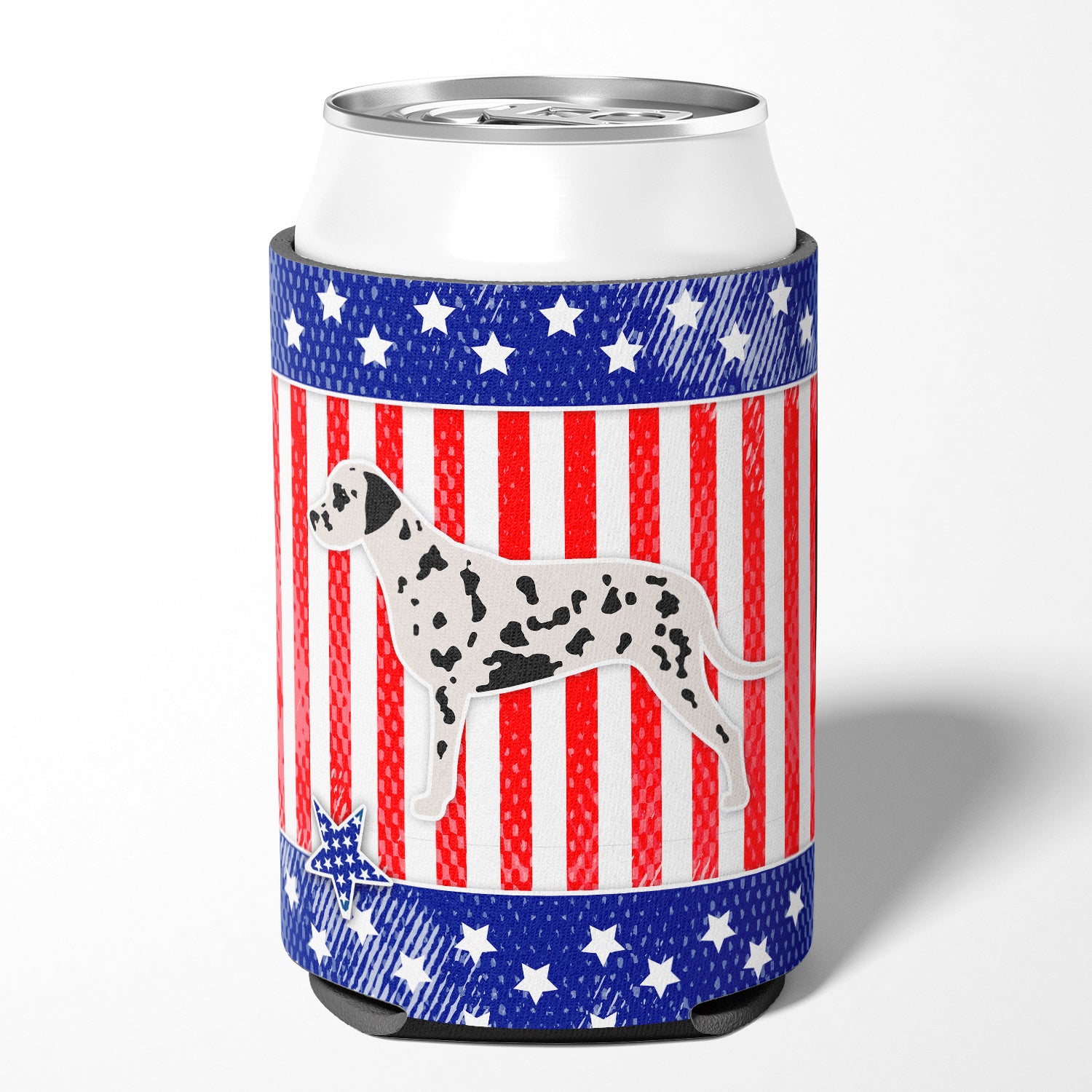 USA Patriotic Dalmatian Can or Bottle Hugger BB3283CC  the-store.com.