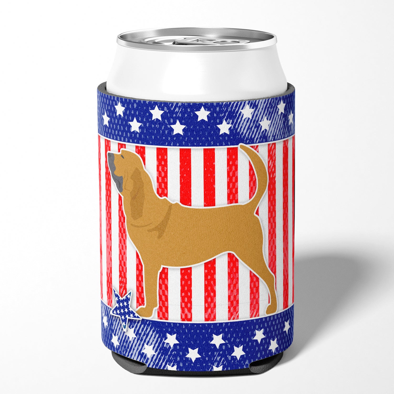 USA Patriotic Bloodhound Can or Bottle Hugger BB3284CC  the-store.com.