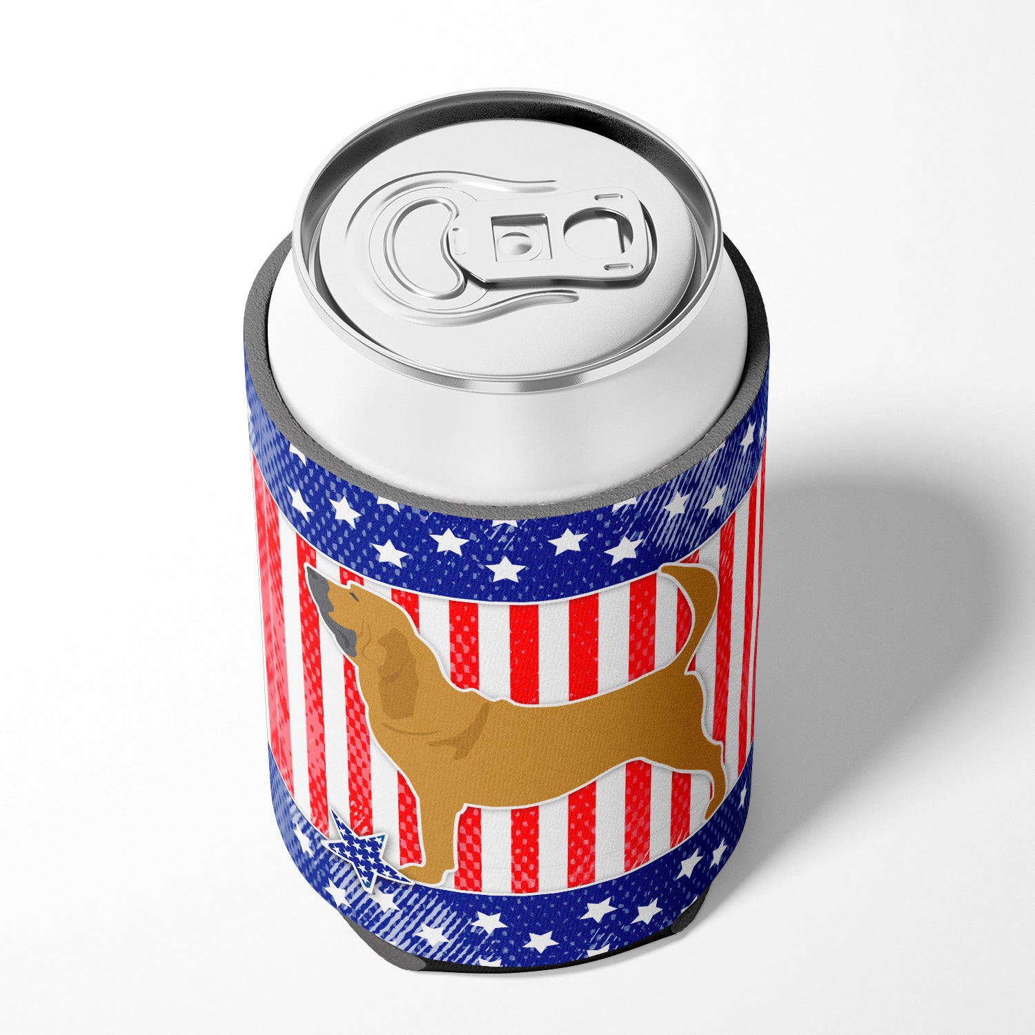 USA Patriotic Bloodhound Can or Bottle Hugger BB3284CC  the-store.com.